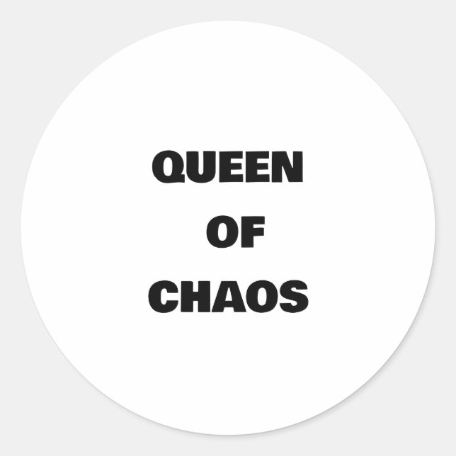 ADESIVO RAINHA DO CAOS (Frente)