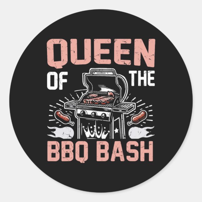 Adesivo Rainha Do Churrasco Bysh Bbq Party  (Frente)