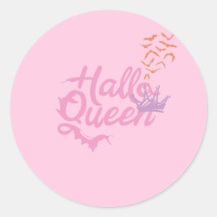 Adesivo Rainha do Halloween, Halloqueen, Arte do Halloween