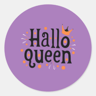 Adesivo Rainha do Halloween, Halloqueen, Arte do Halloween