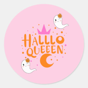 Adesivo Rainha do Halloween, Halloqueen, Arte do Halloween