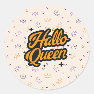 Adesivo Rainha do Halloween, Halloqueen, Arte do Halloween