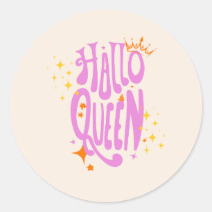 Adesivo Rainha do Halloween, Halloqueen, Arte do Halloween