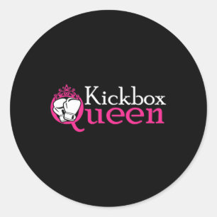 Adesivo Rainha do Kickbox É Garota de Kickboxing É Mulher 
