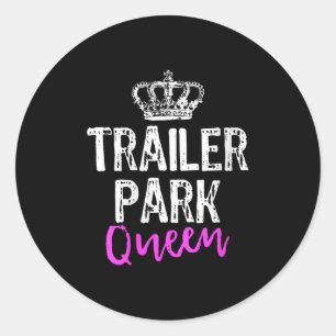 Adesivo Rainha do Parque de Trailer Feminino Engraçado Pre