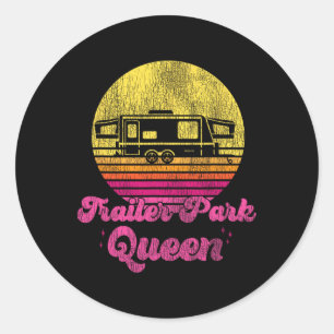 Adesivo Rainha do Parque de Trailer Vintage e Retro Campin