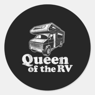 Adesivo Rainha Do Rv Divertido Acampamento Retro Motorhome