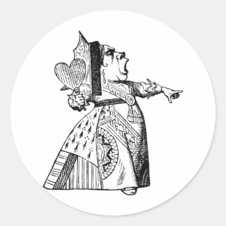 Adesivo Rainha dos corações - fora com sua cabeça!