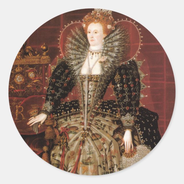 Adesivo Rainha Elizabeth I da Inglaterra (Frente)