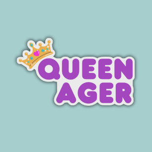 Adesivo Rainha Engraçada à Prova de Água