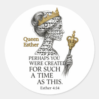 Adesivo Rainha Ester Para um Tempo Como Este