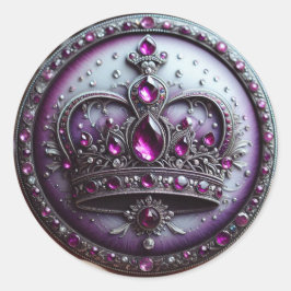 Adesivo Rainha Esther Crown - Royalties Roxo