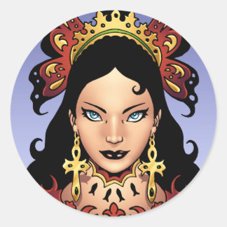 Adesivo Rainha Gótica Exótica com os Olhares Ankh pela Al 