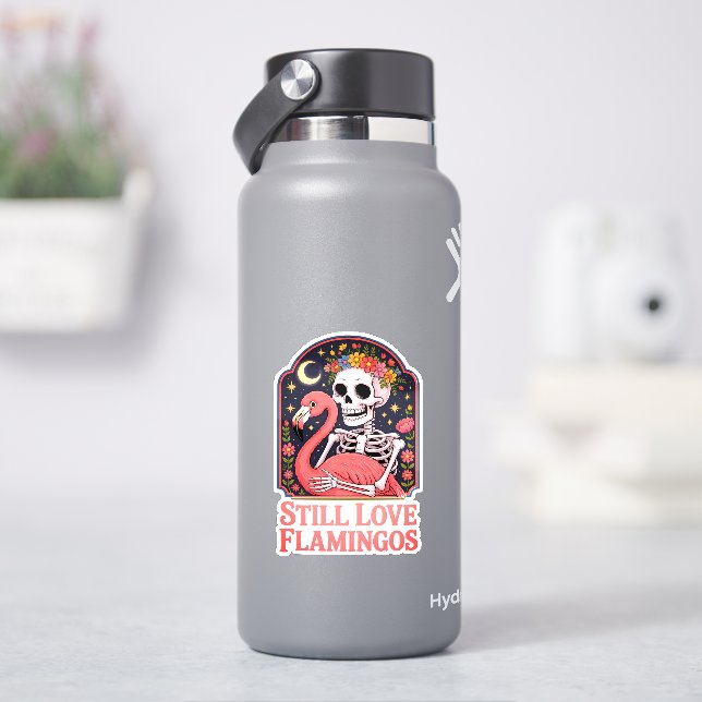 Adesivo Rainha Halloween Ainda Ama Flamingos (HidroFlask)