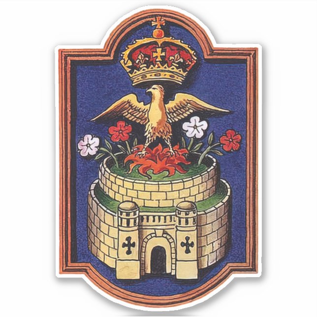 Adesivo Rainha Jane Seymour Crachá Real Phoenix (Frente)