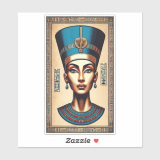 Adesivo Rainha Nefertiti - Beleza Egípcia Eterno