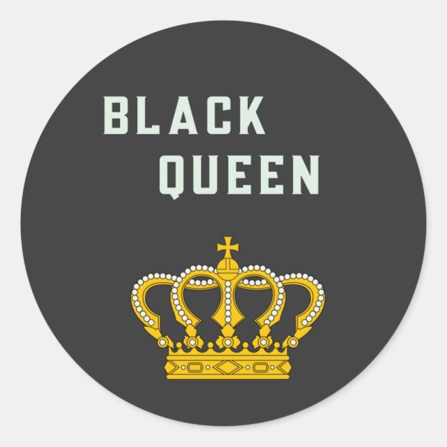Adesivo rainha negra (Frente)