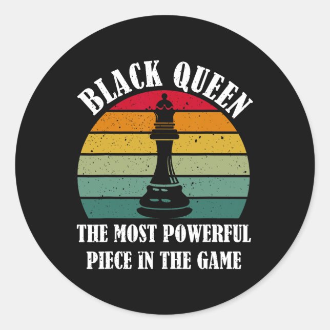 Adesivo Rainha Negra A Mais Poderosa História Negra (Frente)