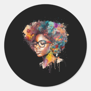 Adesivo Rainha Negra Afro Melanin Derrubando História Negr