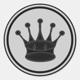 Adesivo Rainha Negra Chess Piece