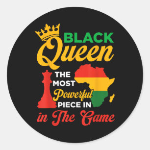 Adesivo Rainha Negra Peça Poderosa No Jogo Junet