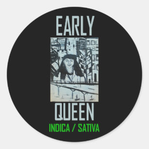 ADESIVO RAINHA PRECOCE INDICA SATIVA