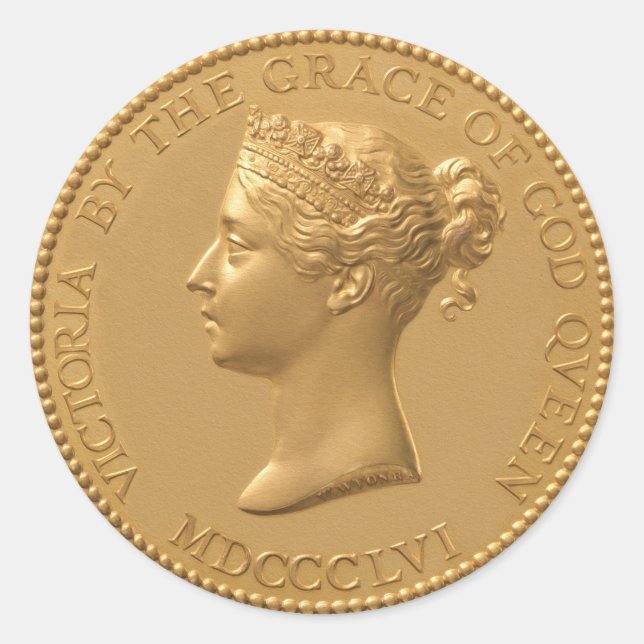 Adesivo Rainha Victoria Coin (Frente)