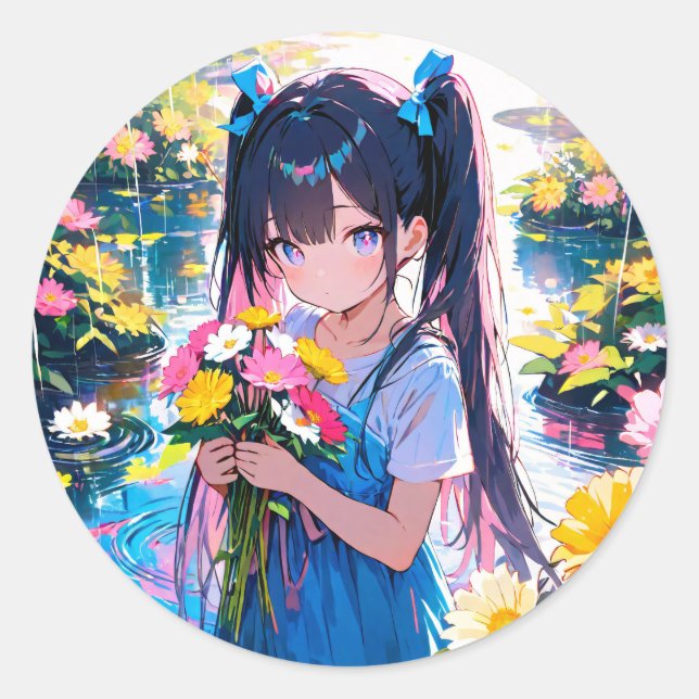 Adesivo Rainy Day Blooms (Frente)