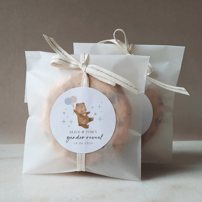 Adesivo Raio de Teddy - Balões de Gênero (Criador carregado)