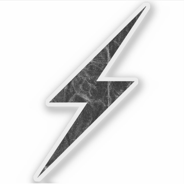 Adesivo Raio Negro da Anarquia (vintage) (Frente)