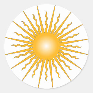 Adesivo Raios da explosão de Sun