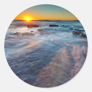 Adesivo Raios de sol iluminam o Oceano Pacífico