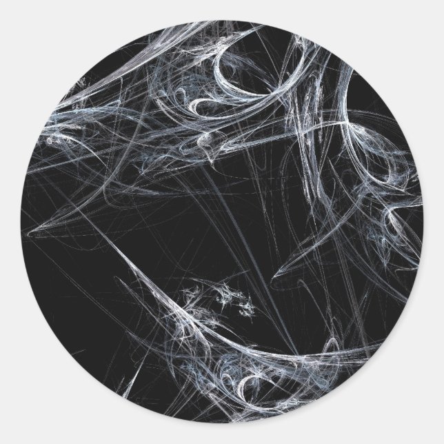 Adesivo Raiva com Fractal da Web (Frente)