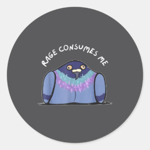 Adesivo Raiva Me Consome Meme Geon Engraçado Desenhado à M