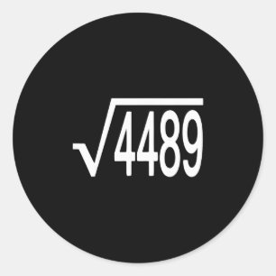 Adesivo Raiz Quadrada 4489 Gíria Professor de Matemática S