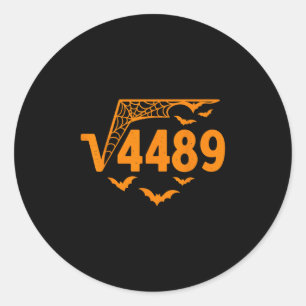 Adesivo Raiz Quadrada 4489 Meme Divertido de Halloween 67