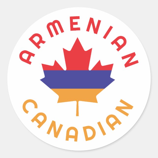 Adesivo Raízes armênias canadenses (Frente)