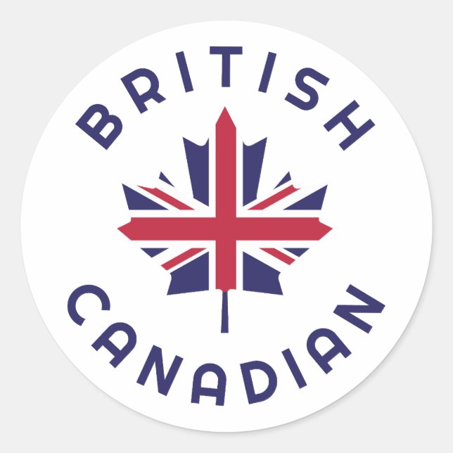 Adesivo Raízes Britânicas Canadenses (Frente)