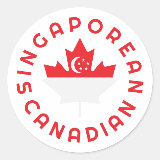 Adesivo Raízes cingapurianas canadenses (Frente)