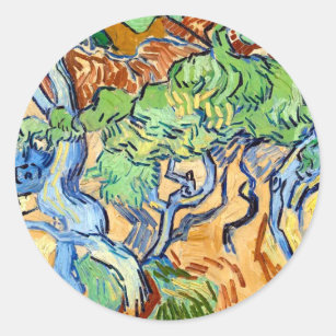 Adesivo Raízes de Árvore (1890) Vincent Van Gogh Arte botâ