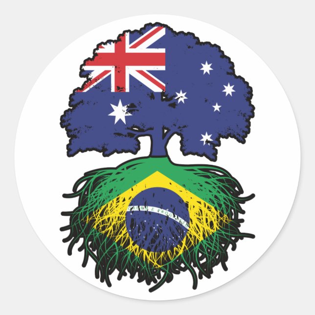 Adesivo Raízes de Árvore da Austrália Brasileira (Frente)