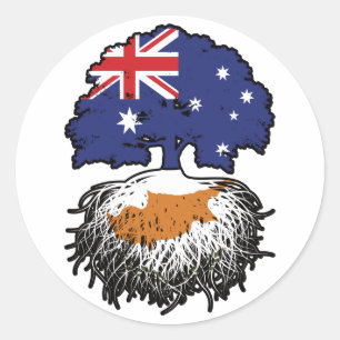 Adesivo Raízes de Árvore da Austrália cipriota australiana