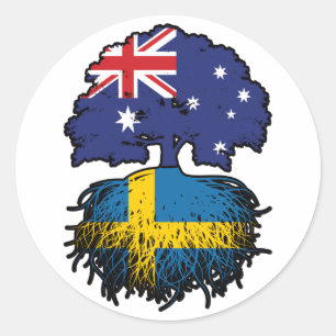 Adesivo Raízes de Árvores Australianas da Austrália suecia