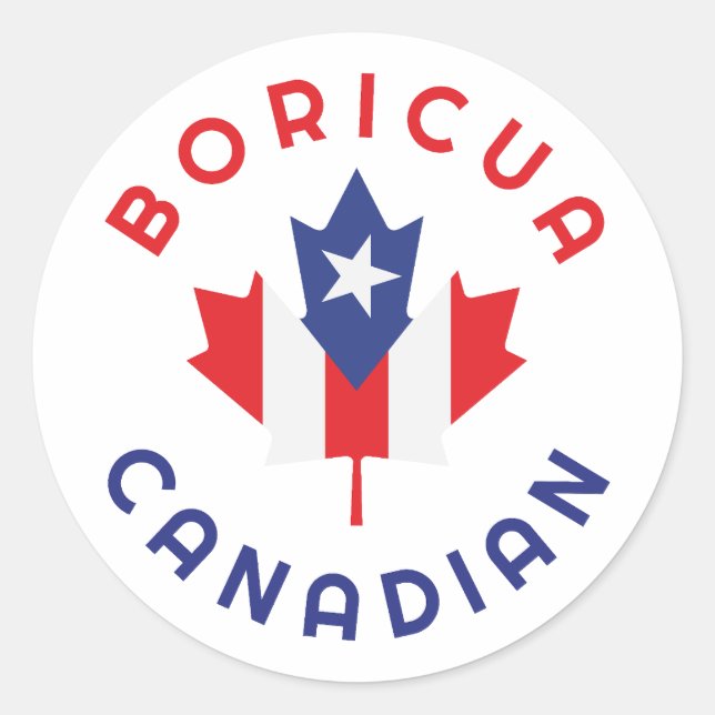 Adesivo Raízes de Boricua Canadense (Frente)