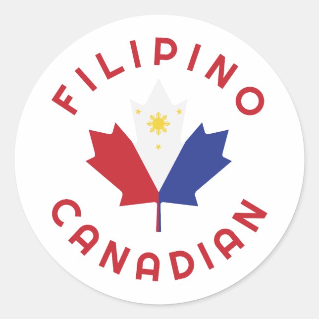 Adesivo Raízes filipinas canadenses (Frente)