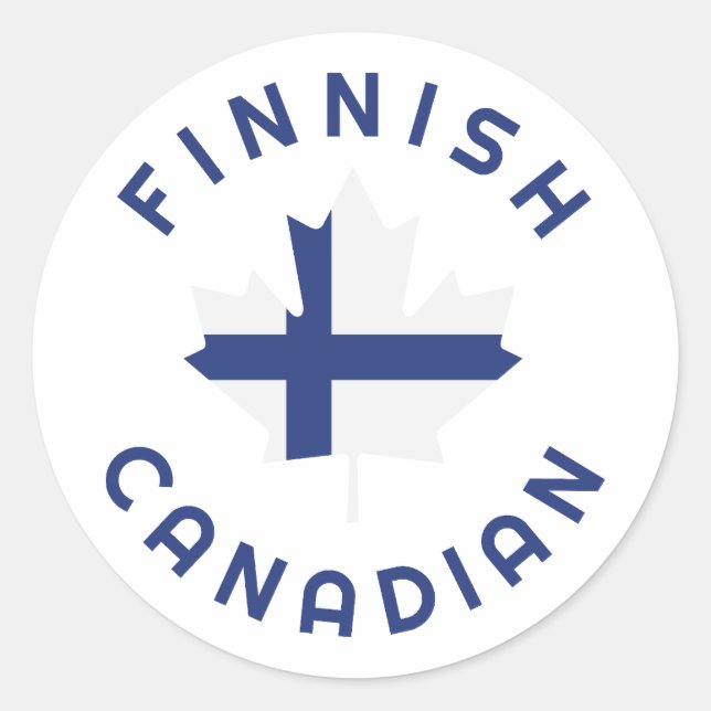 Adesivo Raízes finlandesas canadianas (Frente)