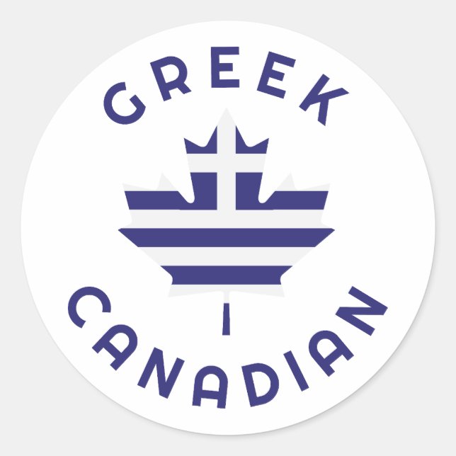 Adesivo Raízes Gregas Canadenses (Frente)