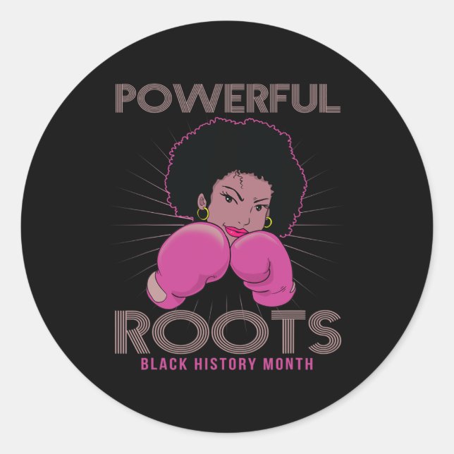 Adesivo Raízes História Negra Mês Eu Amo As Minhas Raízes (Frente)