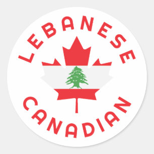 Adesivo Raízes libanesas canadenses