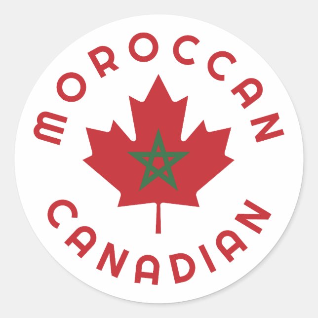 Adesivo Raízes marroquinas canadenses (Frente)